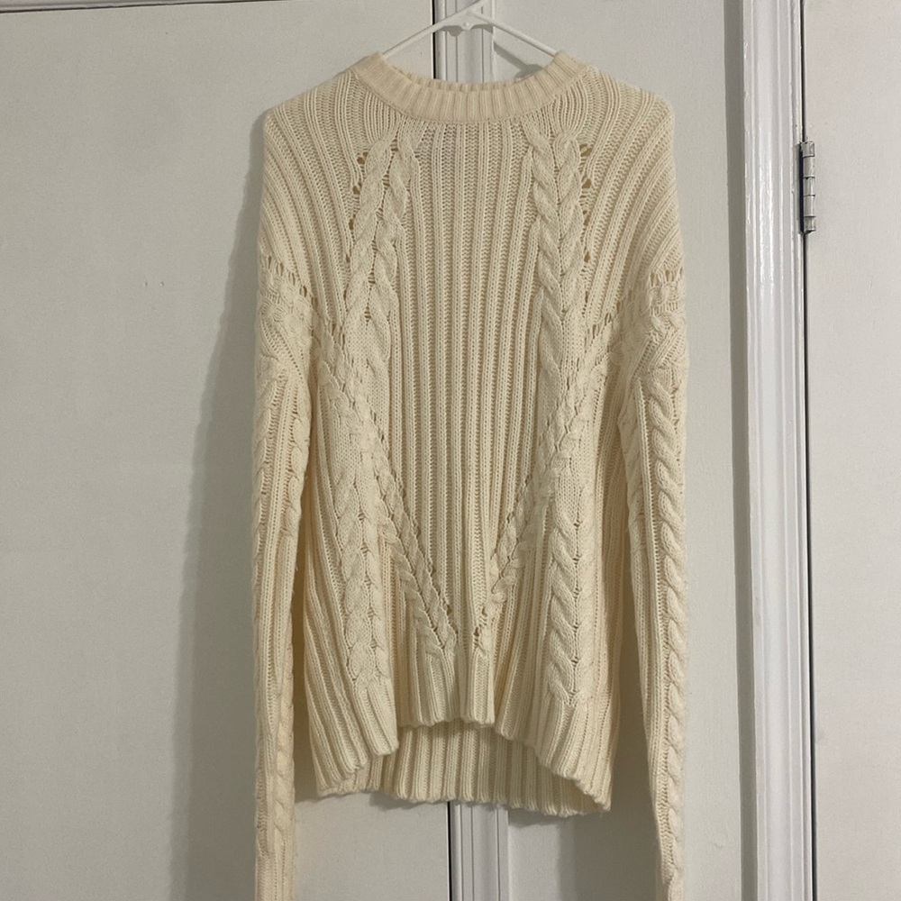 White sweater from Francesca‘s